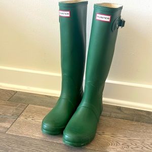 Hunter Rainboots Green Size 8
